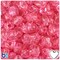 BeadTin Pink Transparent 12mm Heart (VH) Plastic Pony Beads (250pcs)